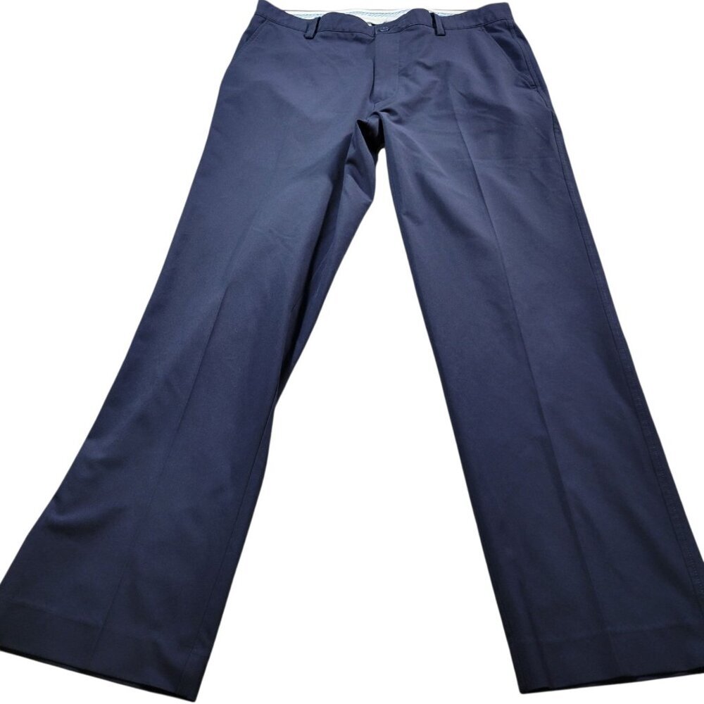 Footjoy Pants Mens 36X32 Blue Chino Pockets Golf Straight Fit Polyester